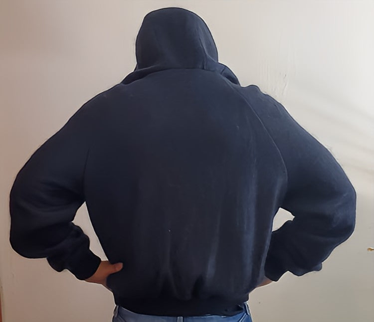 MOODIE-Silk lined custom mohair hoodie jacket