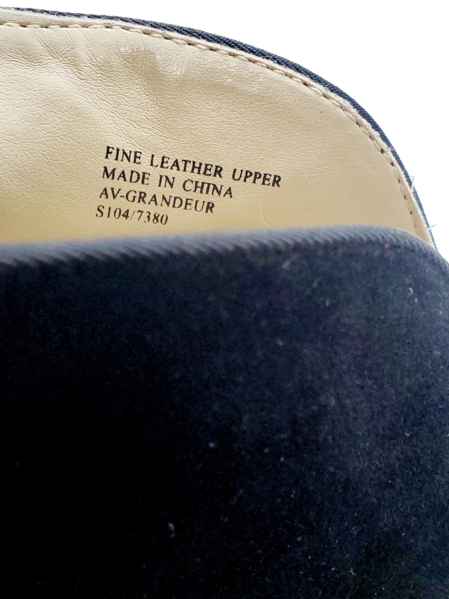 label view of Adrienne Vittadini black Open toe, high top high heel shoes