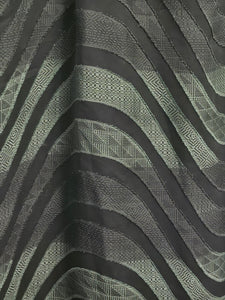 ENVIOUS- Green swirl print fringed slip dress
