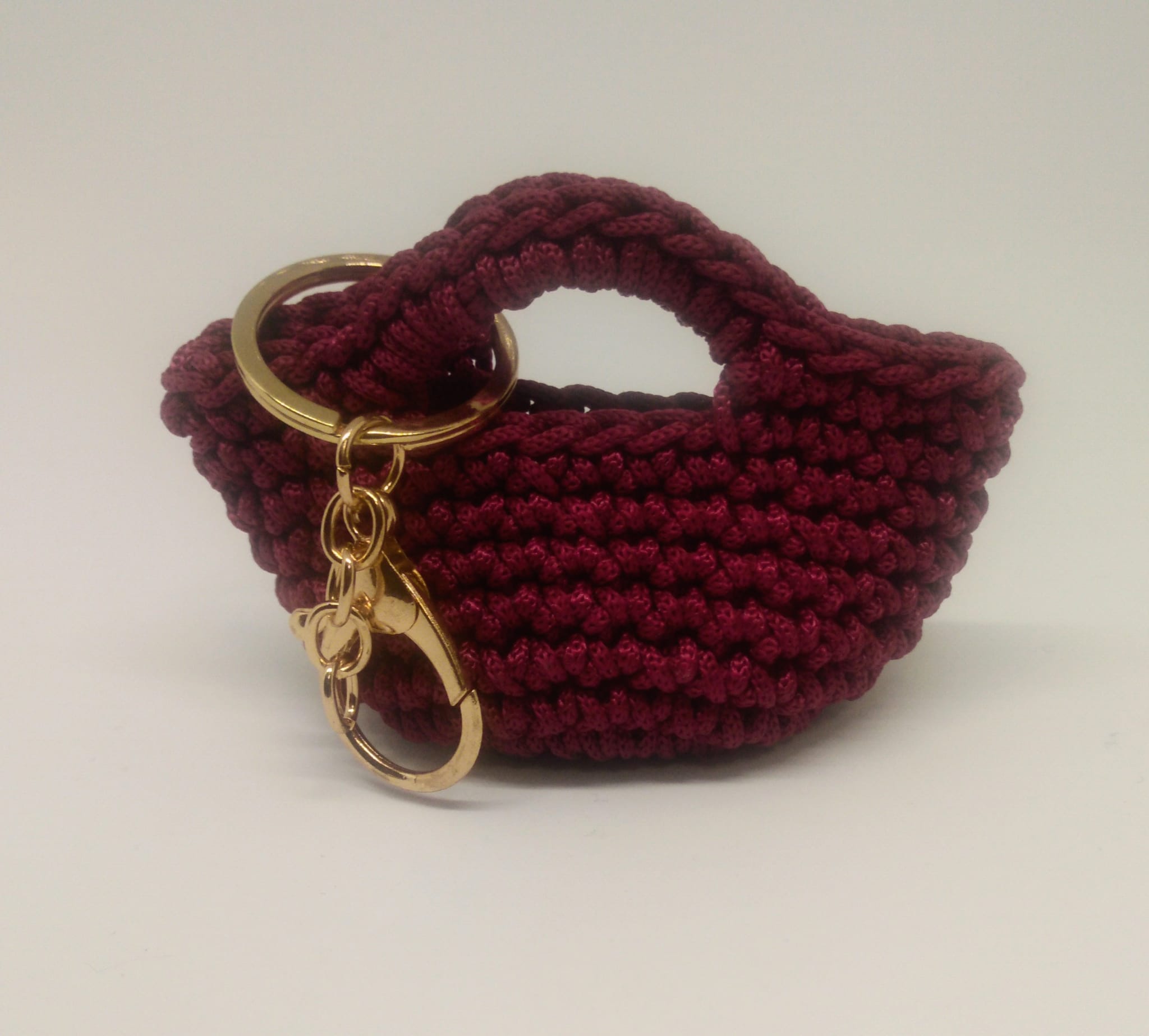 QS Mini-Crochet Handbag Keychain